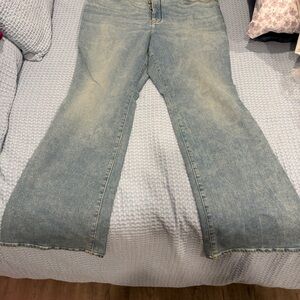 Good American Light Blue Flare Jeans